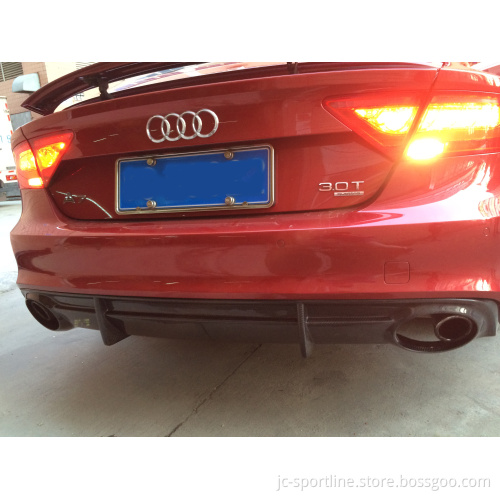 AUDI RS7 S7 2011-2014 Carbon Fiber Rear Bumper Diffuser
